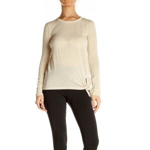 Madewell Beige Solid All Day Wear Sweater